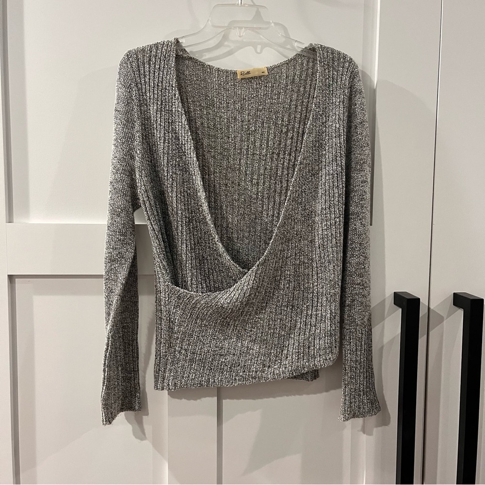 {Rielle} Open front Knit Sweater, M
